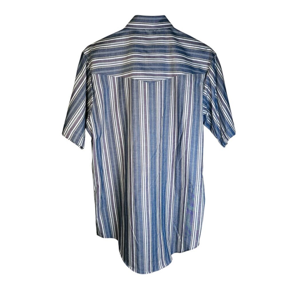 Plains Western Wear Medium Men Pearl Snap Plaid S… - image 2